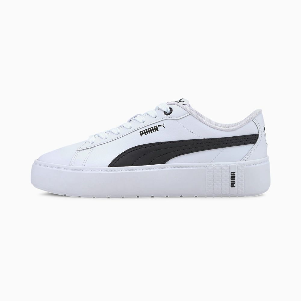 Puma Smash Platform v2 Női Sportcipő - Fehér/Fekete ( Hungary - UYXGR4813 )